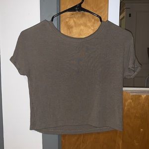 crop short sleeve top